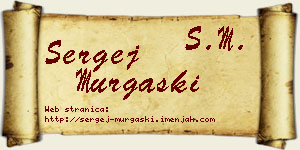 Sergej Murgaški vizit kartica